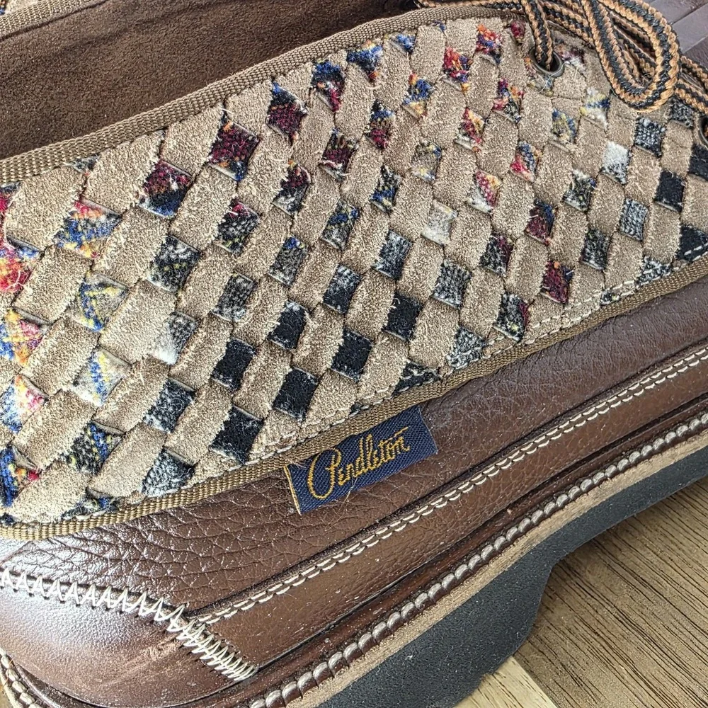 Cole Haan‎ x Pendleton Woven Leather Chukka Boots Kiltie Tassel Lug Sole Men 8.5